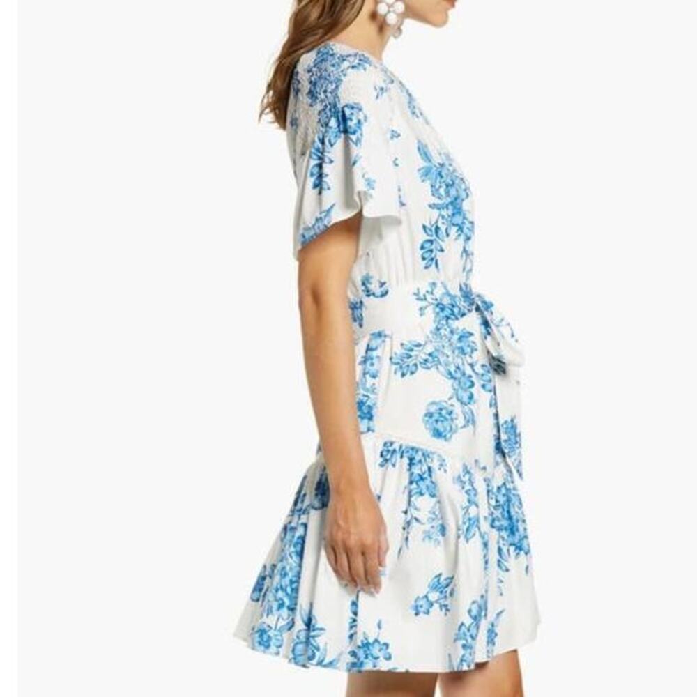Rachel Parcell Ruffle Front Tie Cotton Dress Size‎ XXS - Picture 4 of 13